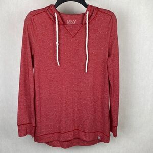 MAY by Marc New York Performance Pullover Hoodie Medium Lightweight Red White